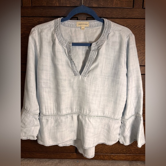 cloth & stone Tops - Anthropologie denim blouse